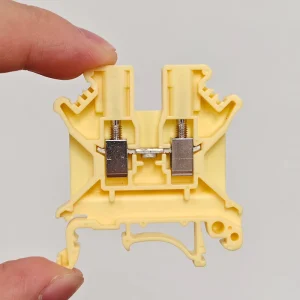 Nylon PA66 Copper Brass Electrical Terminal Block Universal UK Terminal Block UK2.5B~95N Feed Screw Din Rail Terminal 100A