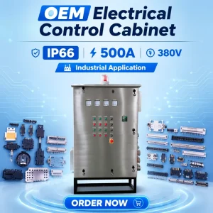 OEM Custom Electrical Control Cabinet Low Voltage Power Distribution Cabinet IP66 SS304 500A 380V Industrial Application CFD