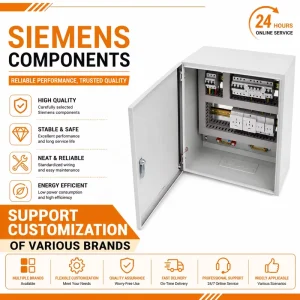OEM Custom Powder Coated Steel Floor Standing Low Voltage Distribution Box for Industrial Equipment Power Supply