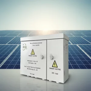 OEM ODM Commercial 63A 400V IP54 White Photovoltaic AC Distribution Box Dual Grid EPS Load Solar PV Cabinet Customizable Size