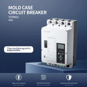 OEM ODM MCCB Residual Current Operated Circuit Breaker 630A 3P+N 4P YSTM6LE 630 Reclosing Smart Meter Control