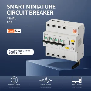 OEM ODM RCBO 10KA Series Smart Circuit Breaker Plastic Industrial YSW7L