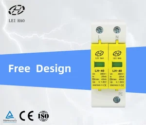 OEM SPD 385V 40KA T2 AC 2P Surge Protective Device 20KA with CE Certified Lightning Protection
