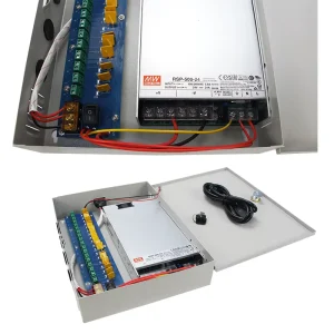 OEM YQ-6630K-500W 500W 24V 21A 24V 18-Way Distribution Box With Mean Well Power Supply Power Supply Box