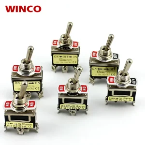 ON OFF Function 10A 15A 125V 250V CO COR C5 C5R Type 1P 2 Pin Screw Terminals Toggle Switch