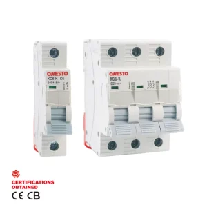 ONESTO AC Circuit Breaker 1Pole 2Poel 3Pole 4Pole Electric Breaker 240V 415V 6kA Miniature Circuit Breaker