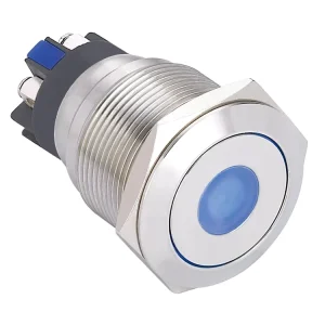 ONPOW 22mm Screw Terminal Illuminated Momentary 1NO1NC Metal Push Button Switch