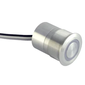ONPOW Metal Touch Switch TS22D10ZYSS1 Dia. 22mm ring illuminated Waterproof IP68 ROHS