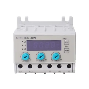 OPR 3ED 30N Miniature Electronic Overload and Phase Loss Relay 3 Phase Failure Protection Overload Single Phase 220V High Power