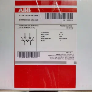 OTM63E4C3D220C OTM Series Dual Power Transfer Switch PLC