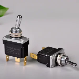 On On Waterproof 3 Position Lever Lock Three Pins Toggle Switch Black