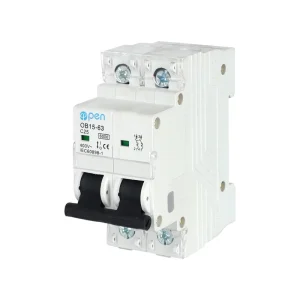 Open Electric Odm DZ47 63 2 Pole 1a Mcb AC 12V 16A Mini Electrical Circuit Breakers Mcb