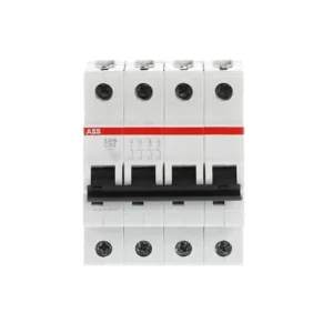 Original AB-B S204-C50 4P 50A 6kA C Curve Miniature Circuit Breaker for Industrial and Commercial Distribution