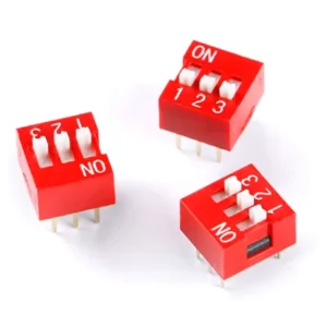 Original DSWB03LHGET 2.54mm Pitch 3 bit Direct Plug in Dip Switch Toggle Coding Switch Red Electronic Modules and Kits