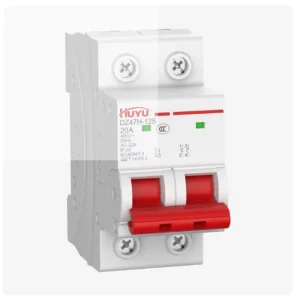 Original HUYU DZ47H 125 2P Miniature Circuit Breaker 20 125A 400V AC High Breaking DIN Rail MCB Air Switch
