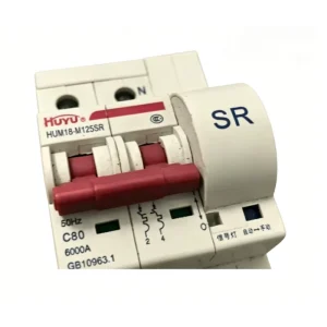Original HUYU HUM18 63 MCB 2P D Curve 63A Miniature Circuit Breaker AC400V Overload Short Circuit Protection DIN Rail Mount