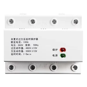 Original HUYU HYZF1-100/3P+N Self Reset Over & Under Voltage Protector 100A AC400V 3P+N Din Rail Voltage Protection Device