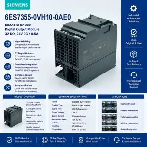 Original Model 6ES7355-0VH10-0AE0 PLC PAC Controller Industrial Automation Controller Contactor for Communication