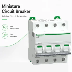 Original Supply Schneider IC65N MCB 4P 1A 2A 3A 4A 6A 10A 16A 20A 25A 32A 40A 50A 63A 80A Miniature Circuit Breaker