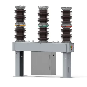 Outdoor AC High Voltage Vacuum Circuit Breaker ZW7 40.5 35kV 630A 20kA Ceramic Insulation Three Phase VCB Switch Disconnector