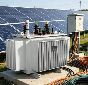 Outdoor Anti corrosion Three phase Flyback 10KV Oil Immersed Transformer for Solar Photovoltaic Power Station
