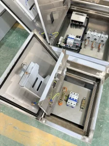Outdoor Low Voltage Stainless Steel Distribution Panel Board 304 Grade Waterproof Electric Meter Box with Breaker