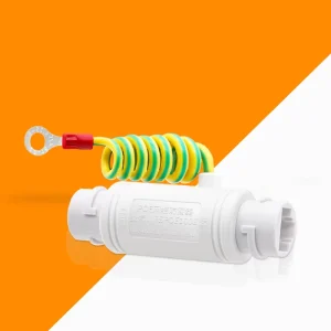 Outdoor POE Gigabit RJ45 IP66 Waterproof Surge Protector Network Lightning Arrester DC12V-57V 5KA for CCTV Monitor System