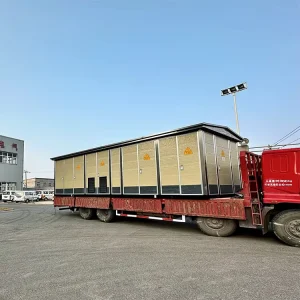 Outdoor Prefabricated Compact Containerized Mobile Substation MV&HV Switchgear Transformer Station Easy to Move Box 12kV