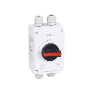 Outdoor Waterproof Solar Switches Disconnector DC1200V Enclosure Series PV LKXG 40 Steel Copper Plastic