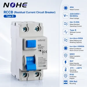Overcurrent Protection 6KA Miniature Circuit Breaker 1P+N Electric Leakage Protectors RCCB Residual Current Circuit Breakers