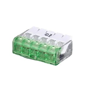 P04 5P Push in Quick Splice Cable Lever 450V 32A Electrical Fast Compact Wire Connector Terminal Blocks