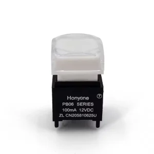 PB06 B Series Square 15*15mm Illuminated SPST Momentary Self Return Tactile Push Button Switch for Video Processor
