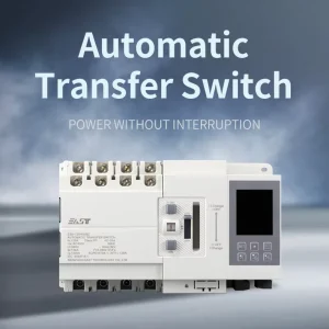 PC Automatic Three Phase Dual Power Supply Transfer Switch 4 Pole 63A Industrial Model ES5 200ms 0.2s Database ES5