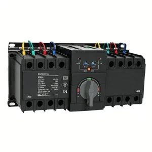 PC Class Isolation Type Automatic Transfer Switch ATS 4P 32A 63A 400V 50/60Hz Dual Power Transfer Switch DIN Rail Mounted NXZHB