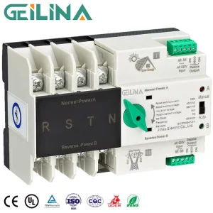 PC Grade 4p AC 220V 400V Dual Power Automatic Transfer Switch Mini ATS 125A Fast Switching Generator Changeover Switch with CE