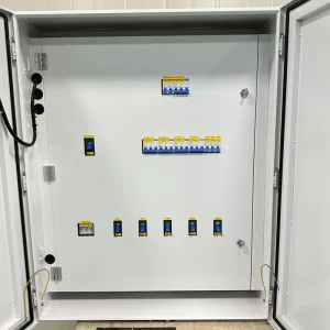 PINDE PDU Power Distribution Unit UK 3 Phase IP6 IP6X Rated Double Door Design for Printing Press & Food Processing