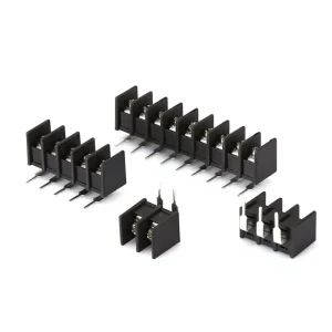 PITCH 7.62mm Black Rail-type PCB Terminal Block with 90-degree Bent Pins KF25R-7.62MM 300V 20A Barrier PCB Terminal Block