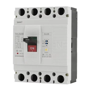 PKM1L-400L/4300 400A 4P IEC60947-2 TM-D Trip Unit 35/50/85kA Breaking Capacity RCD Protection MCCB Earth Leakage Circuit Breaker