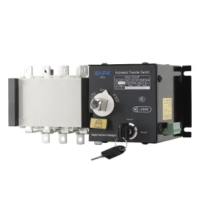 PKQ3 100A 4P PC Class Dual Power Automatic Transfer Switch AC 400V 100A Diesel Generator Industrial Use IP67 3kA 50Hz 60Hz