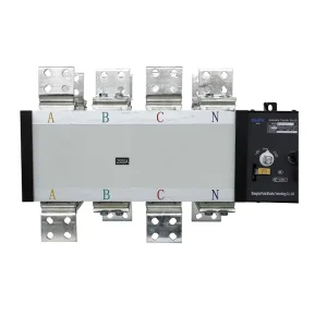PKQ3-2500A 4P PC Class Automatic Transfer Switch Dual Power Changeover ATS Fire Generator Control