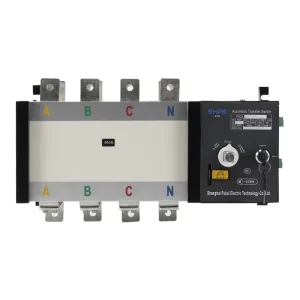 PKQ3-400A 4P PC Class Automatic Transfer Switch ATS Dual Power Source Changeover Electrical Equipment Solar Energy System