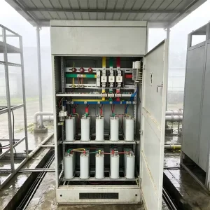 PLC Control Cabinet 3 Phase Automatic Capacitor Bank Power Factor Correction IP55 Protection Power Distribution