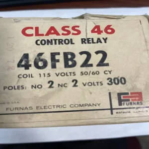 PLC Control Relay 4 Pole 110/120V 50/60CY Part #46FB22 Industrial Grade