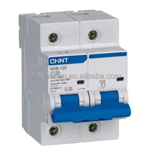 PLC Type Miniature Circuit Breaker MCB NXB-125 2P 125A B C D Curve 380V 220V Industrial Automation