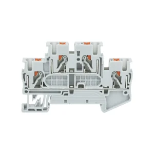 PTTB2.5 Double-Layer Spring Type Combination Terminal Block Without Tool In-Line Guide Rail Made In Mainland China
