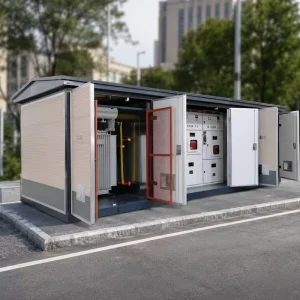 Package Substation 11kV 33kV Compact Box Transformer Substation Outdoor Weatherproof GRC Enclosure