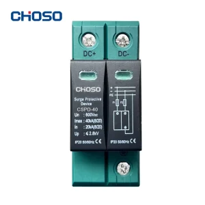 Parafoudre CSPD 40 2P T2 600V DC Surge Protective Device 20kA 8 20s PV Lightning Arrester CE Solar System Industrial