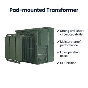 Pearl Electric Three Phase 60Hz High Safety Performance Low Loss Pad mounted Transformer 500kVA 2500kVA Capacity ONAN Cooling