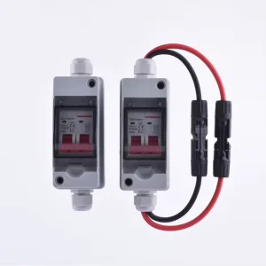 Photovoltaic DC Isolator Circuit Breaker Solar Distribution Load Transfer Switch 2P32 Plastic Waterproof Dustproof