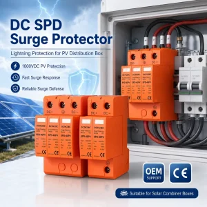 Photovoltaic DC Surge Protector SPD 2P 3P 40 KA Lightning Protection Device Surge Arrester